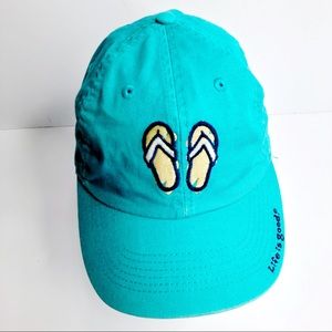 Life Is Good Flip Flop Sandal Logo Adjustable Hat